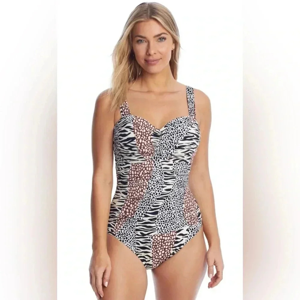 BLEU ROD BEATTIE Some Like It Hot Underwire One-Piece Size 4 - Picture 2 of 9